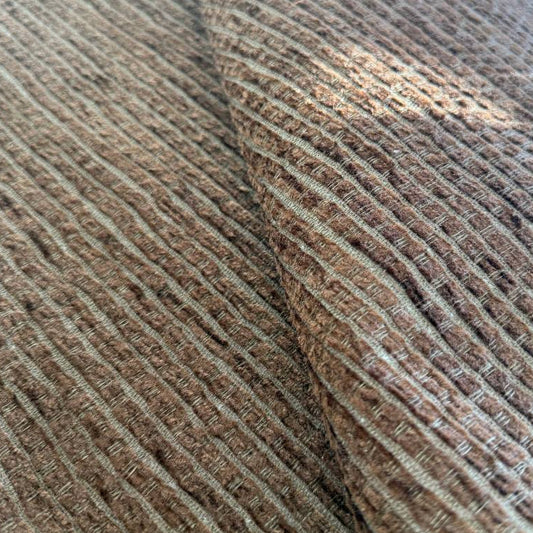 Durable polyester upholstery fabric designed for indoor and covered outdoor use.