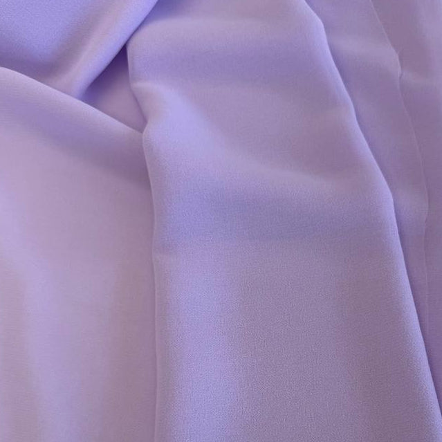 Télio Randy Chloe Chiffon lightweight polyester fabric available in Pistachio, Jade, Ballerina, and Lilac colors
