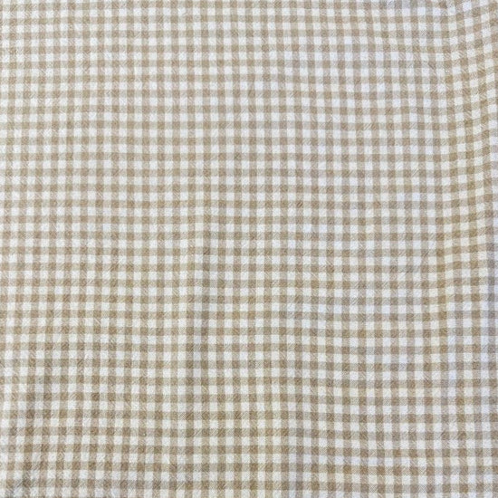 Télio organic cotton gingham fabric in multiple colors, 100% organic cotton check fabric for sewing, quilting, apparel and home décor