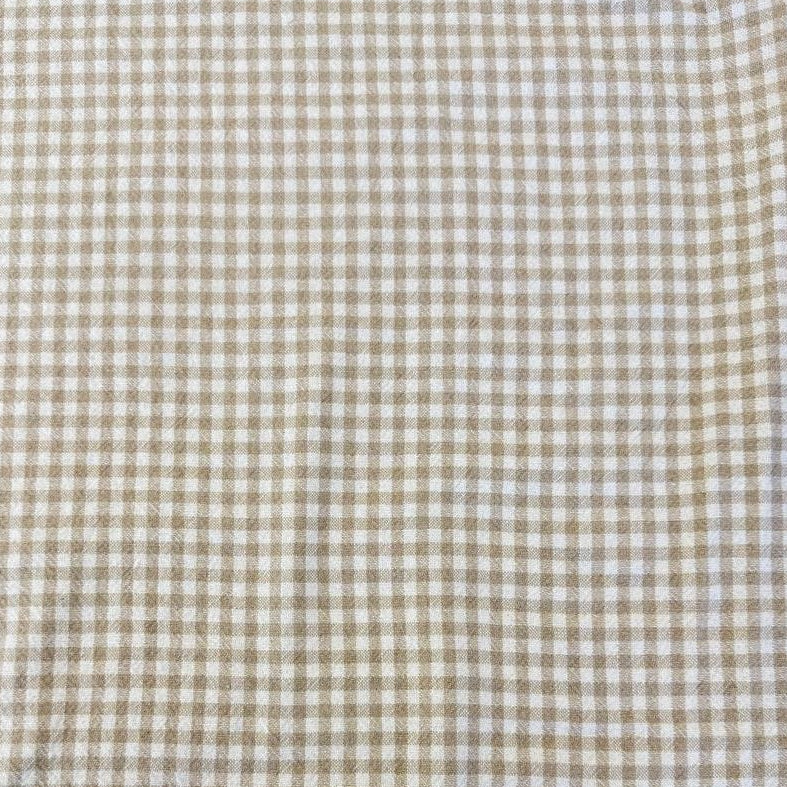 Télio organic cotton gingham fabric in multiple colors, 100% organic cotton check fabric for sewing, quilting, apparel and home décor