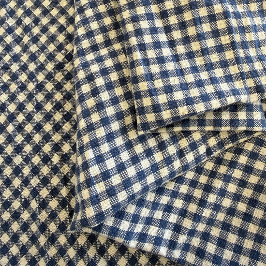 Télio organic cotton gingham fabric in multiple colors, 100% organic cotton check fabric for sewing, quilting, apparel and home décor