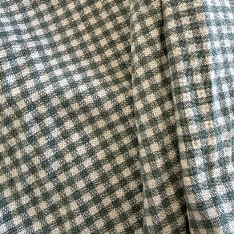 Télio organic cotton gingham fabric in multiple colors, 100% organic cotton check fabric for sewing, quilting, apparel and home décor