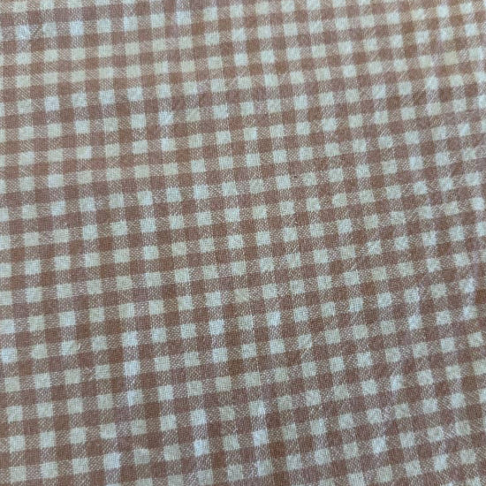 Télio organic cotton gingham fabric in multiple colors, 100% organic cotton check fabric for sewing, quilting, apparel and home décor
