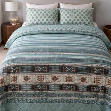 Teal Duvet Cover  with Zipper | Sasha Atelier