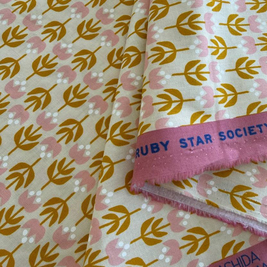 Woodland Park cotton fabric by Rashida Coleman-Hale for Ruby Star Society in cream abstract dot print
