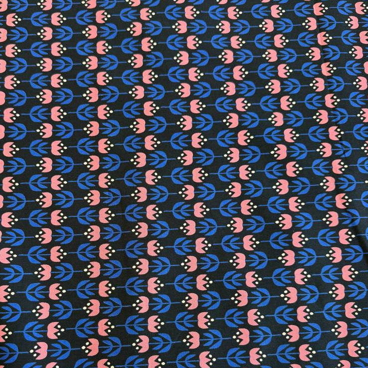 Woodland Park cotton fabric by Rashida Coleman-Hale for Ruby Star Society in navy abstract dot print