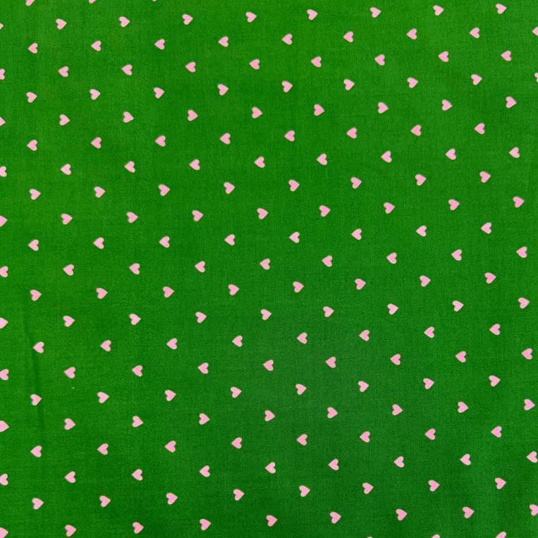 Trinketry hearts cotton fabric by Melody Miller for Ruby Star Society in multiple colors with tiny scattered heart print.