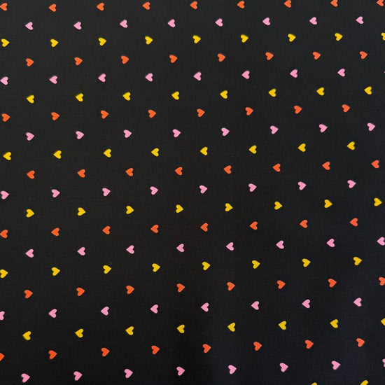 Trinketry hearts cotton fabric by Melody Miller for Ruby Star Society in multiple colors with tiny scattered heart print.