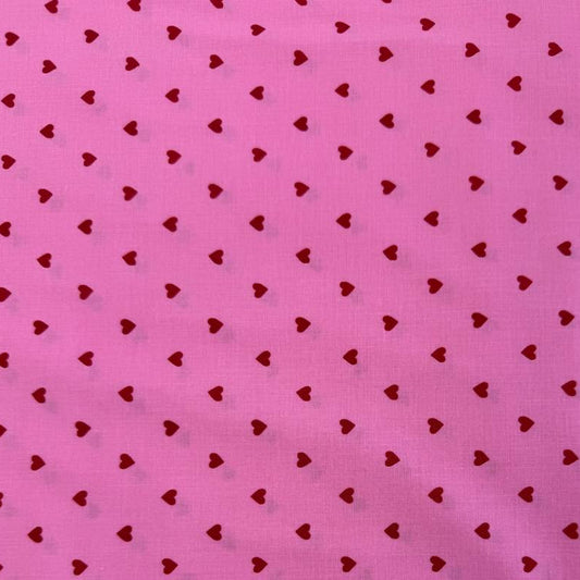 Trinketry hearts cotton fabric by Melody Miller for Ruby Star Society in multiple colors with tiny scattered heart print.