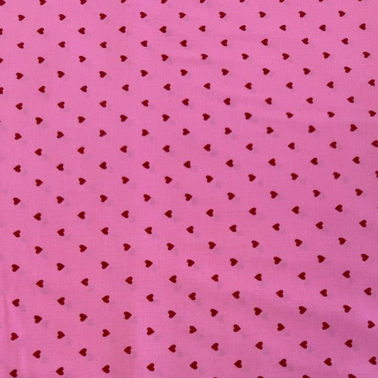 Trinketry hearts cotton fabric by Melody Miller for Ruby Star Society in multiple colors with tiny scattered heart print.