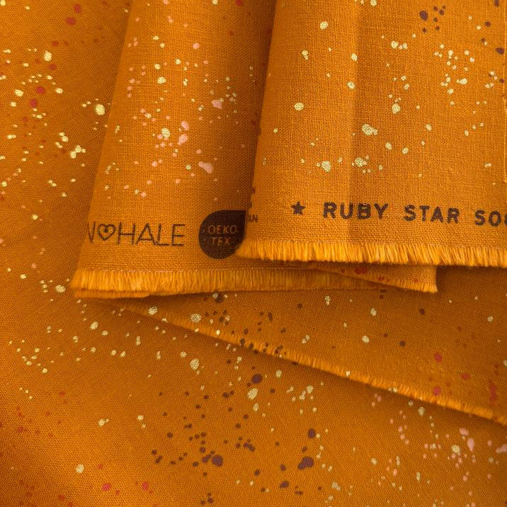 Ruby Star Society Speckled Canvas fabric in seven colors by Rashida Coleman-Hale for Moda Fabrics.