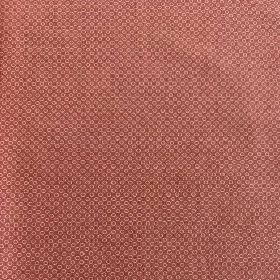 Joie De Vivre clay pink cotton fabric with small white dot circle print by French General for Moda.