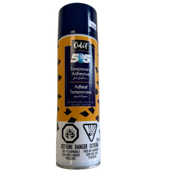Odif 505 Temporary Adhesive spray cans for fabric in 156g and 395g sizes.
