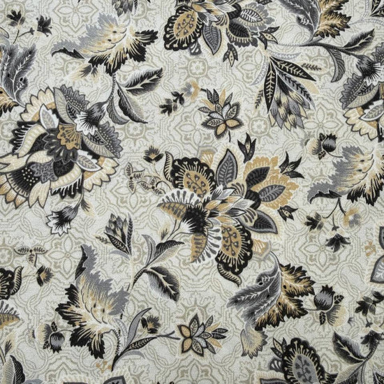 vintage floral quilting cotton fabric in beige, grey and gold tones – Sasha’s Atelier Canada