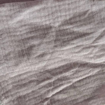 Soft and breathable double gauze fabric in elegant purple-grey shade.