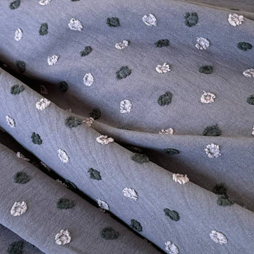 Lilac grey fancy jacquard fabric texture close up – Sasha’s Atelier Canada