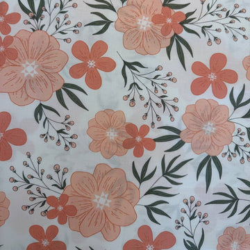 Soft cream cotton fabric from the Potted collection by Kiley’s Quilt Room for Moda.