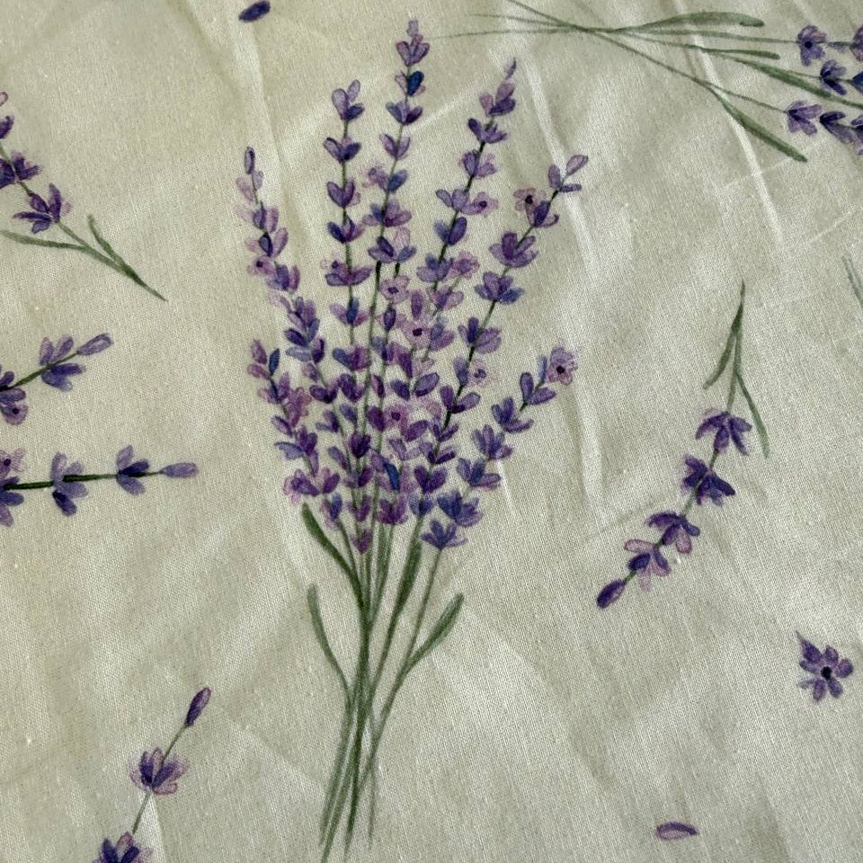 Made from 100% cotton, this fabric has a natural texture and medium weight, making it ideal for home décor and structured sewing projects.