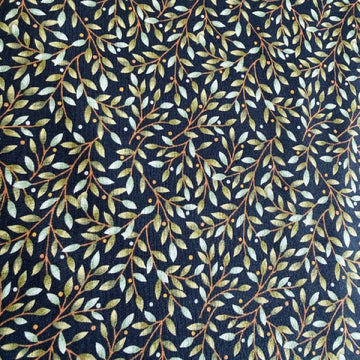 Family Tree cotton fabric Night Sky Moda Deb Strain leaf pattern quilting fabric