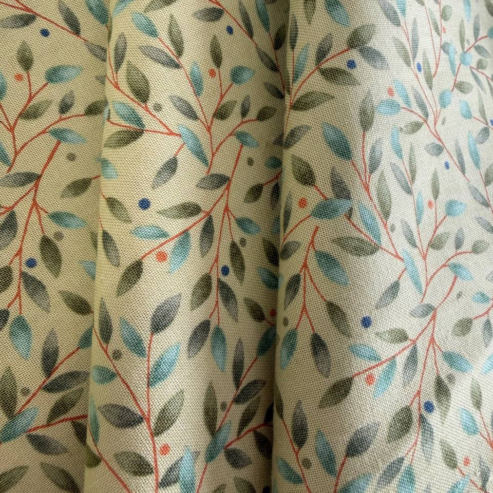Family Tree eucalyptus cotton fabric Moda Deb Strain green leaf quilting fabric