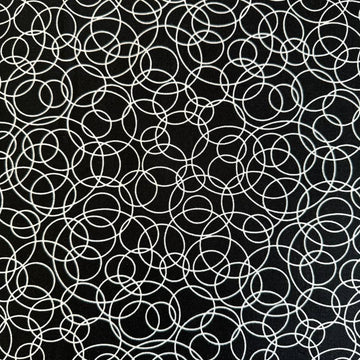 black and white quilting cotton fabric abstract negative pattern