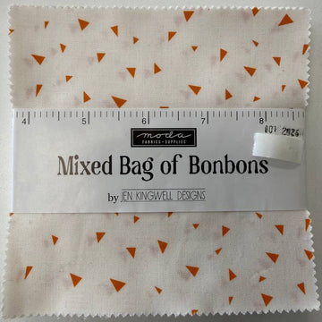 Mixed Bag of Bonbons Charm Pack by Jen Kingwell Designs for Moda Fabrics with modern geometric prints