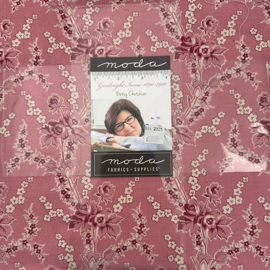 Goodnight Irene 1890-1920 Layer Cake quilting fabric bundle by Moda Fabrics with vintage floral prints in dusty rose color
