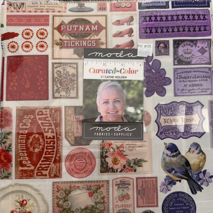 Moda Curated in Color Layer Cake fabric bundle by Cathe Holden vintage prints quilting cotton