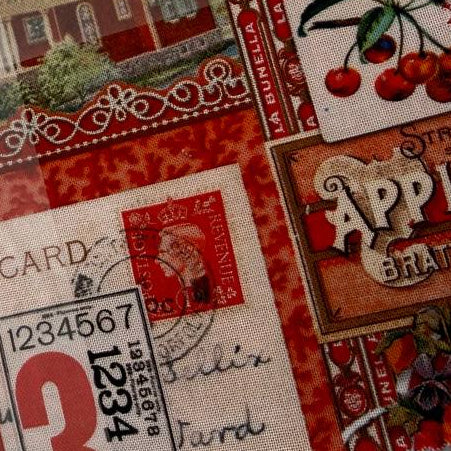 curated in color layer cake moda fabrics cathe holden red vintage quilting fabric bundle