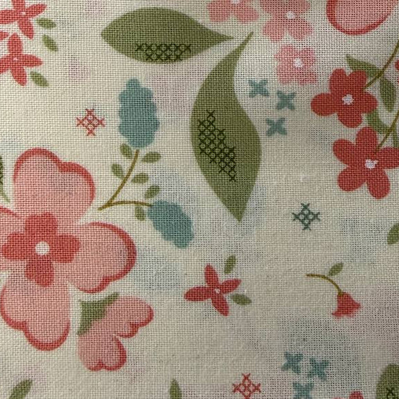 Sunbonnet Charm Pack by Heather Briggs My Sew Quilty Life for Moda Fabrics with pastel floral quilting cotton prints