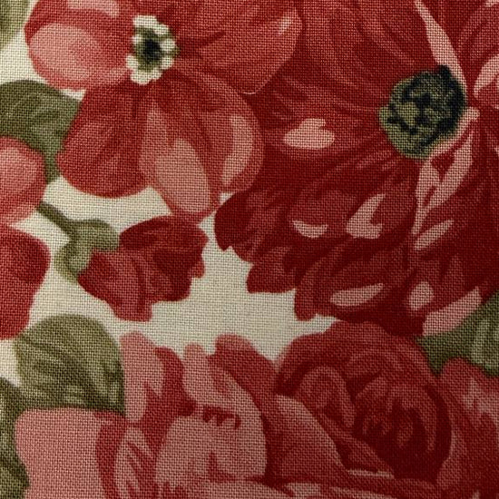 Ambiance Charm Pack by 3 Sisters for Moda Fabrics with red floral quilting cotton prints
