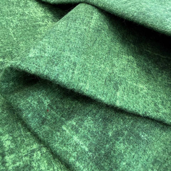 Northcott canvas flannel wide back fabric in pine needle green for quilt backing