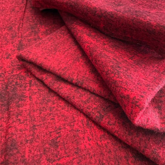Northcott canvas flannel wide back fabric in cabernet red for quilt backing