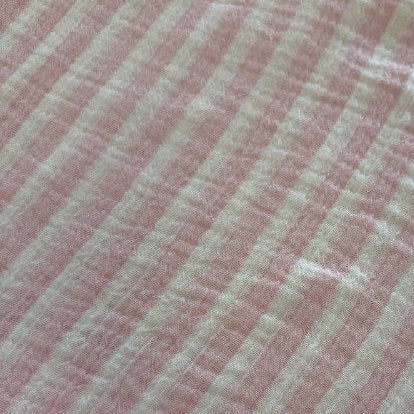 Soft striped cotton fabric for summer clothing