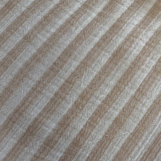 Soft striped cotton fabric for summer clothing