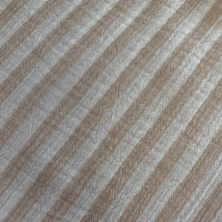 Soft striped cotton fabric for summer clothing