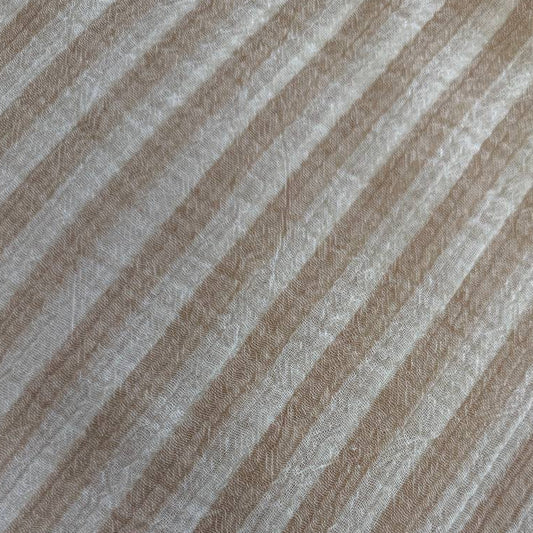 Soft striped cotton fabric for summer clothing