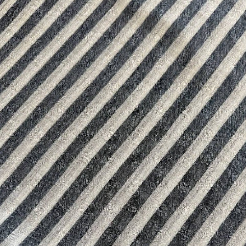 Soft striped cotton fabric for summer clothing