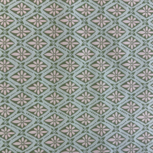 Moda Tango by Kate Spain Sky 527336-22 green geometric floral quilting cotton fabric