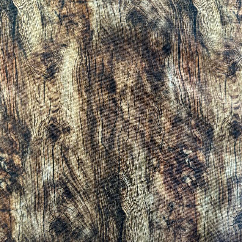 Brown wood grain cotton fabric from North Country collection by Michael Miller