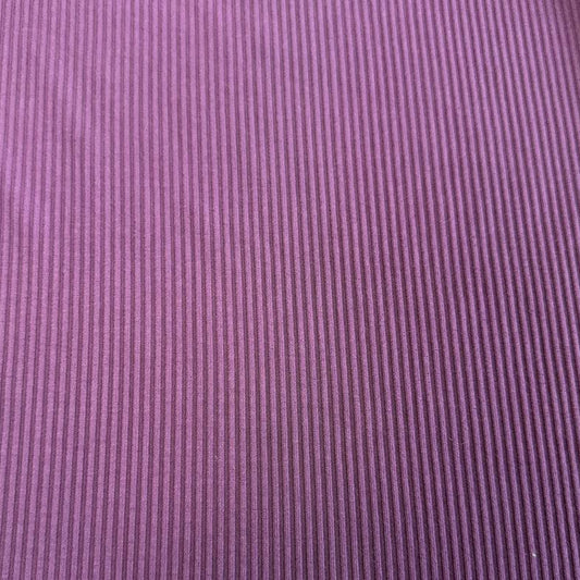 Soft bamboo rib knit fabric with fine vertical ribs, excellent stretch, and a smooth texture, available in multiple colours.