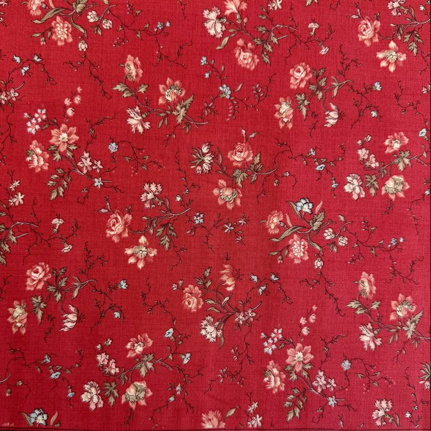 Fleur De Paris Garance 513991-14 Moda Fabrics red vintage floral quilting cotton