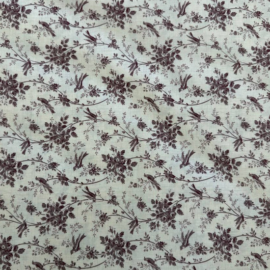Fleur De Paris Pearl Lavender 513996-13 Moda Fabrics lavender floral bird quilting cotton