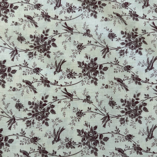 Fleur De Paris Pearl Lavender 513996-13 Moda Fabrics lavender floral bird quilting cotton