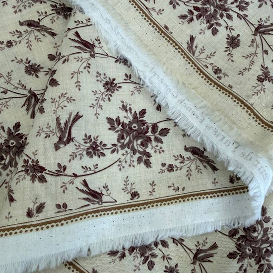 Fleur De Paris Pearl Lavender 513996-13 Moda Fabrics lavender floral bird quilting cotton
