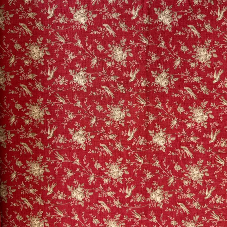 Fleur De Paris Garance 513996-16 Moda Fabrics red floral bird quilting cotton