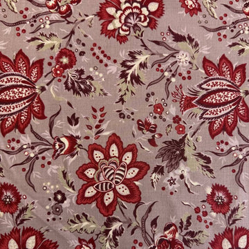 Fleur De Paris Pearl 513990-11 Moda Fabrics large floral red blue quilting cotton