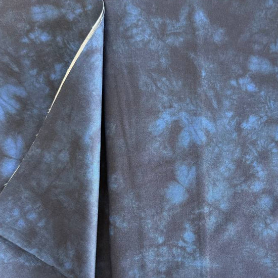 Winter Chill Debbie Maddy Midnight blue marble quilting cotton fabric Moda 3108-13