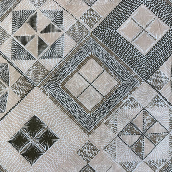 Galeria cotton sheeting 108 inch wide taupe geometric patchwork fabric for quilt backing and home decor