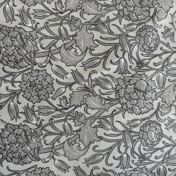 Grey vintage floral 108 inch wide cotton sheeting fabric for bedding quilt backing and home decor